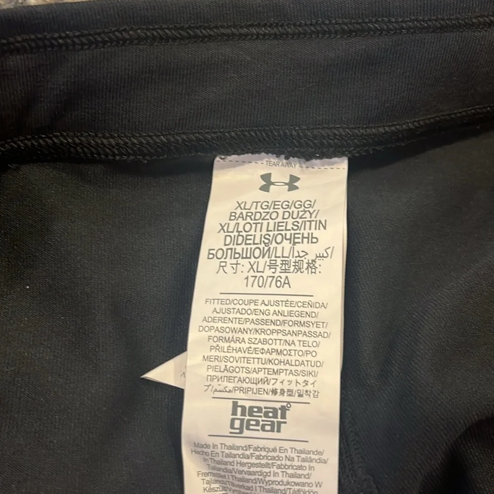 Under Armour Charged Cotton HeatGear Fitted Pants Black new Womens Size XL